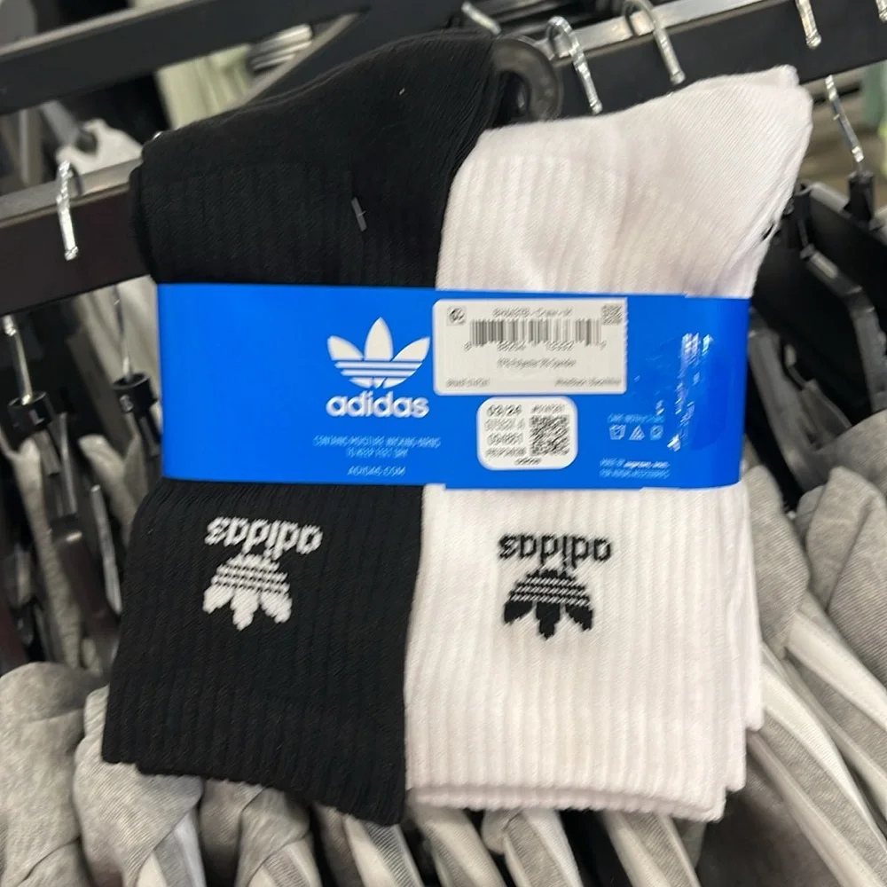 Adidas 6 pairs socks set W:5-10; M:5-8